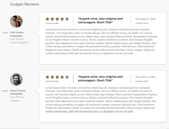 Judges Reviews